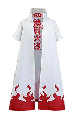 Hinevey Namikaze - Capa de cosplay para adultos y niños, color blanco (adultos), XXL