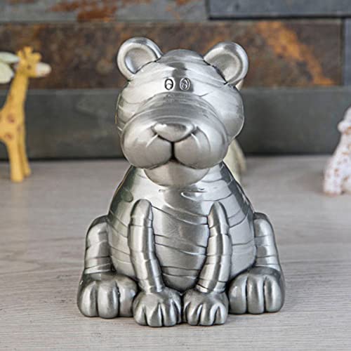 HLGQ Metal Tiger Forma Piggy Bank, Tigre Lindo Creativo Zodiaco Moneda Piggy Bank, Niños Regalo de cumpleaños de Navidad, Decoraciones exquisitas para el hogar