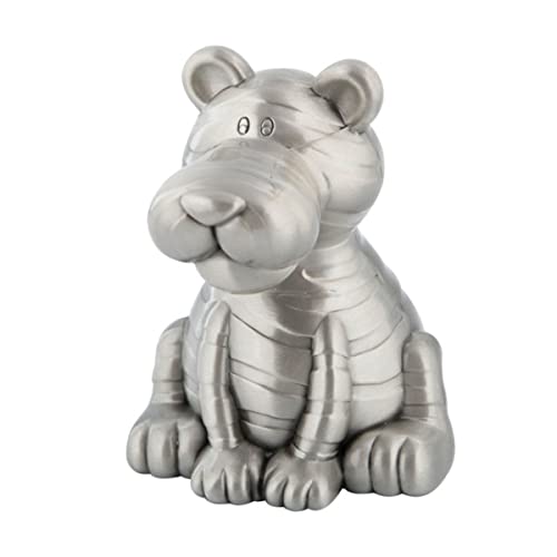 HLGQ Metal Tiger Forma Piggy Bank, Tigre Lindo Creativo Zodiaco Moneda Piggy Bank, Niños Regalo de cumpleaños de Navidad, Decoraciones exquisitas para el hogar