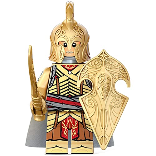 HOLYCOB 8 Piezas Héroes Minifiguras El señor de los Anillos Minifigura Bloques Figuras de acción Juguete Niños Niñas Juego Creativo Regalos coleccionables compatibles con Lego