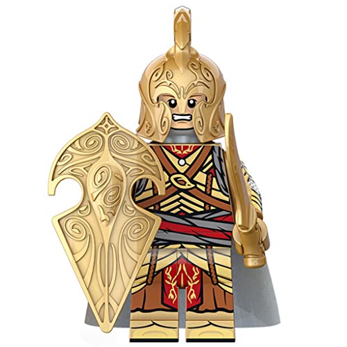 HOLYCOB 8 Piezas Héroes Minifiguras El señor de los Anillos Minifigura Bloques Figuras de acción Juguete Niños Niñas Juego Creativo Regalos coleccionables compatibles con Lego