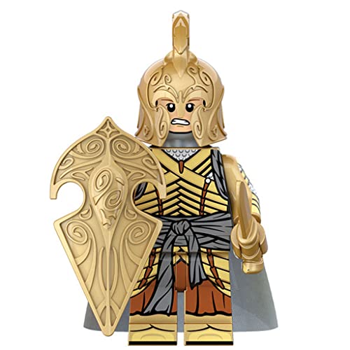 HOLYCOB 8 Piezas Héroes Minifiguras El señor de los Anillos Minifigura Bloques Figuras de acción Juguete Niños Niñas Juego Creativo Regalos coleccionables compatibles con Lego