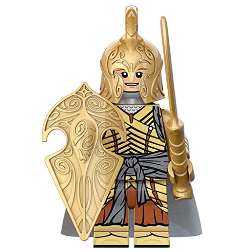 HOLYCOB 8 Piezas Héroes Minifiguras El señor de los Anillos Minifigura Bloques Figuras de acción Juguete Niños Niñas Juego Creativo Regalos coleccionables compatibles con Lego