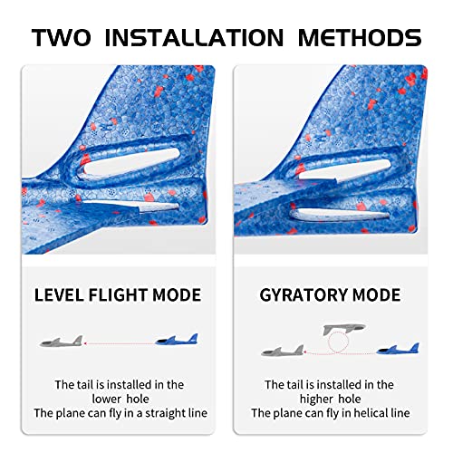 HONGECB Planeador de Juguete para niños, Avión de Lanzamiento, Modelo de Avion Deportes al Aire, Planeador de Espuma, Juguete Volador para niños como Regalo, 4 pcs