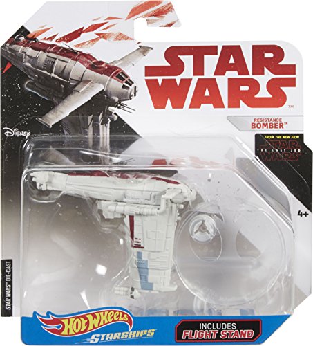 Hot Wheels Last Jedi Starships - Resistance Bomber Die Cast Vehicle