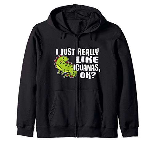 I Just Really Like Iguanas Ok Lagarto Disfraz De Iguana Sudadera con Capucha