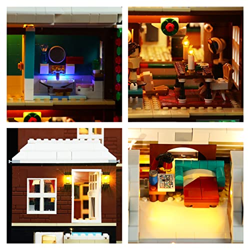 icuanuty Juego de iluminación LED para Lego 21330 Home Alone, iluminación compatible con Lego 21330 (modelo Lego no incluido)