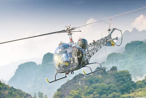 ITALERI 2820S - 1:48 OH-13 Scout Helicopter Korea War , modelismo, Kit, maqueta, Hobby, encolado, Kit de plástico, preciso al Detalle