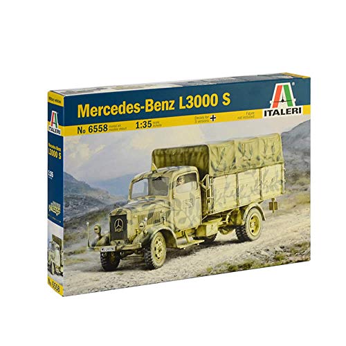 Italeri 6558S-Maqueta de Mercedes Benz L3000 (Escala 1:35), Color Plateado (6558S)