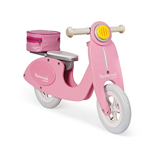 JANOD Mademoiselle Bicicleta Scooter para Niño, Niñas, Rosa, Unico