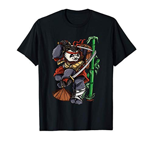 Japanese Panda Bear Ninja Samurai Katana Sword Camiseta