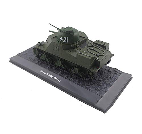 JHSHENGSHI Modelo de Metal de Tanque 1/43, M3 Lee Grant Tank EE. UU, Juguetes y Regalos Militares, 5.1 Pulgadas x 2.5 Pulgadas