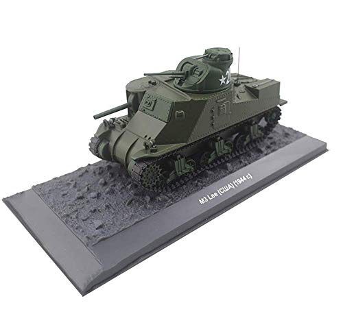 JHSHENGSHI Modelo de Metal de Tanque 1/43, M3 Lee Grant Tank EE. UU, Juguetes y Regalos Militares, 5.1 Pulgadas x 2.5 Pulgadas