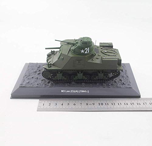 JHSHENGSHI Modelo de Metal de Tanque 1/43, M3 Lee Grant Tank EE. UU, Juguetes y Regalos Militares, 5.1 Pulgadas x 2.5 Pulgadas