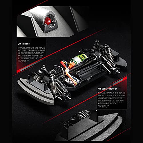 JHYS Vehículos de Juego para niños, 1:16 Coche RC de Alta Velocidad 4WD Competitivo Racing Electric RC Drift Car Simulation Sports Car Model 2.4G Full Scale RC Vehicle Boy Toy Car Regalos para niños