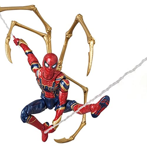 JIANLIN Marvel Avengers 4 Endgame Iron Spider Man Figura De Acción Juguete MAFEX 081 Titan Hero Series Traje De Integración Iron Spider De 7 Pulgadas con Múltiples Accesorios Intercambiables