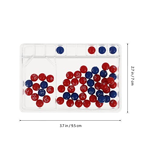 jojofuny Juego de Pelotas de Bingo Numeradas Juego de Pelotas de Bingo de Reemplazo Juego Profesional de Pelotas de Bingo para Máquina de Bingo Electrónica O Jaula de Bingo Estilo 2