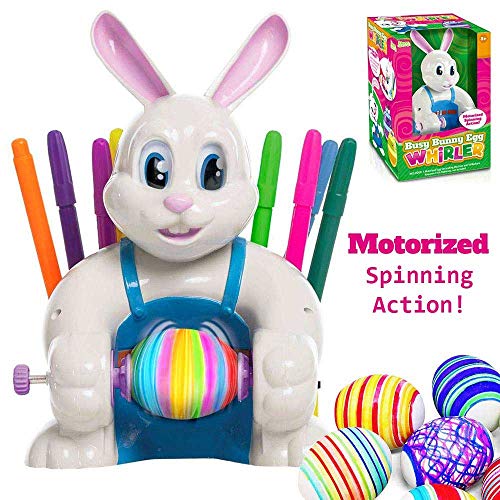 JOYIN klever Kits motorizado del Huevo de Pascua decorador Kit de batería ocupada, Llena de la máquina del Huevo del Conejito del Huevo de Pascua girador Spinner Decorar con 10 marcadores