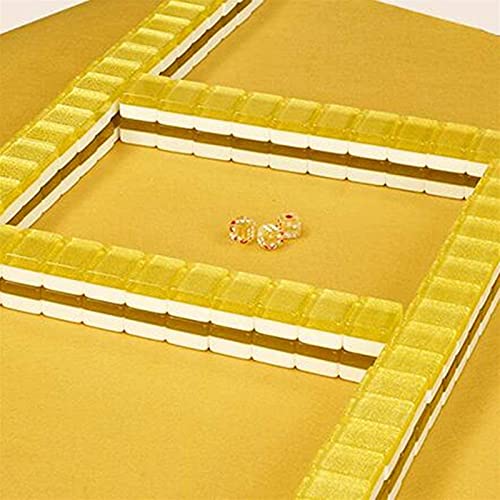 JRZTC Newest Tile Games Mahjong Set 3.7x2.8x2.1cm Rummy Mahjong Easy to Learn Mahjong Collection Party Games Latin American Mahjong Mahjong Set (Color : Photo Color, Size