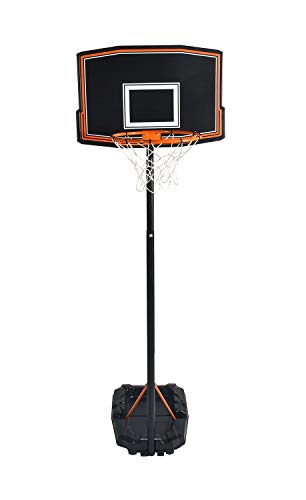 JT2D Swager Canasta de Basquetbol pie, Altura 5 Niveles Ajustable, elección Entre 2 Alturas (1,65 a 2,20m)