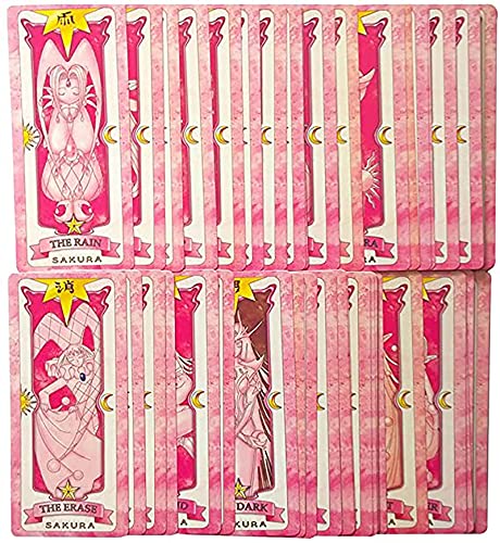 Juego de 59 tarjetas Captor Sakura Clow Cards KINOMOTO SAKURA Juego de libro mágico/juego completo de regalo clásico/cumpleaños, regalo de niña (estilo 3)