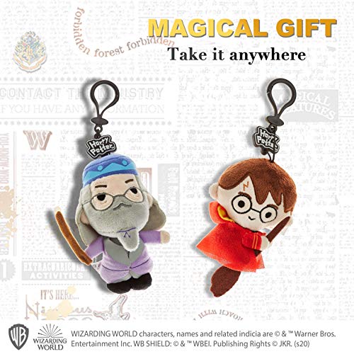 Juego de llaveros de Peluche de Harry Potter - 3 Figuras Lavables de poliéster - Regalos, Accesorios y coleccionables de Harry Potter de PMI, 11.5 cm. (C)