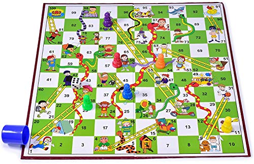 Juego de serpientes plegables y escaleras, juego tradicional de mesa para adultos, niños, principiantes, para interiores, divertido, ideal