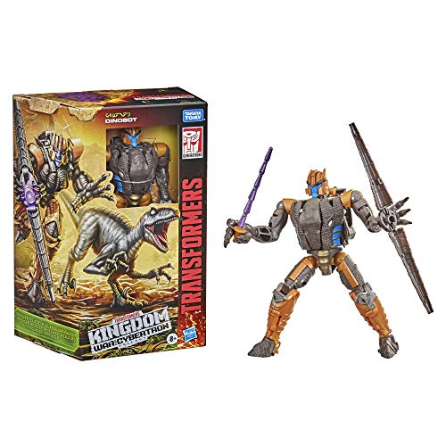 Juguetes Transformers, Figura de acción WFC-K18 Dinobot de Generations War for Cybertron: Kingdom Voyager, a Partir de 8 años, 19 cm