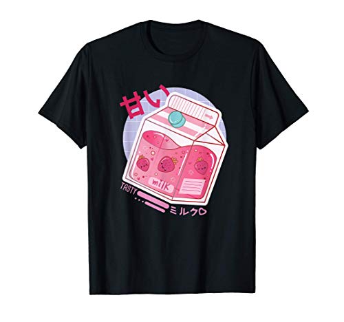 Kanji Otaku I Leche de fresa japonesa I Kawaii Camiseta