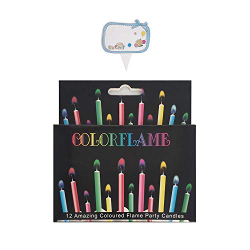 Kemladio - Velas de cumpleaños para tartas (incluye portavelas), diseño de cumpleaños