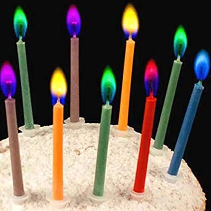 Kemladio - Velas de cumpleaños para tartas (incluye portavelas), diseño de cumpleaños