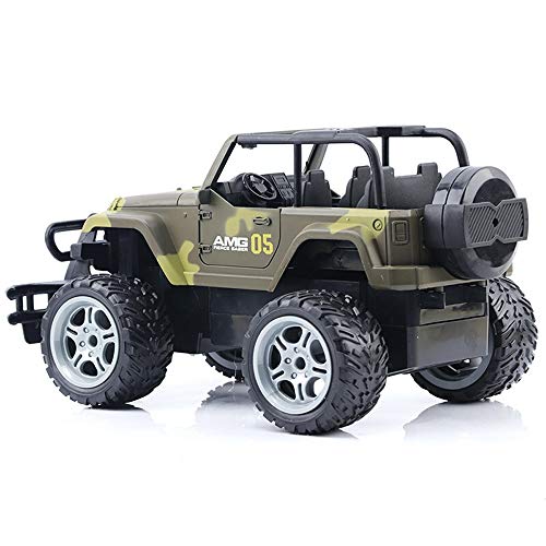 Kikioo RC Trucks High Speed ​​Racing Control Remoto Monster Cars 1/14 Escala 4WD 2.4Ghz Crawlers Chariot Radio Control Vehículo Todo Terreno Rock Crawler Fast Electric Desert Buggy (Verde)