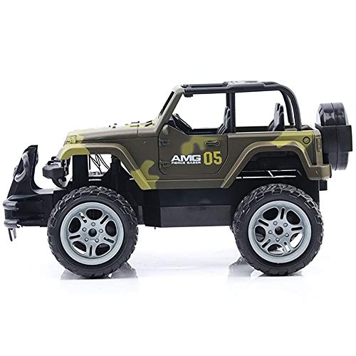 Kikioo RC Trucks High Speed ​​Racing Control Remoto Monster Cars 1/14 Escala 4WD 2.4Ghz Crawlers Chariot Radio Control Vehículo Todo Terreno Rock Crawler Fast Electric Desert Buggy (Verde)