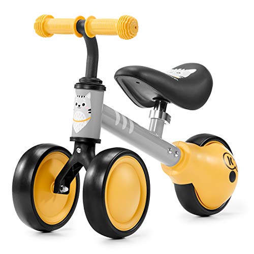 Kinderkraft Bicicleta sin Pedales CUTIE, Triciclo, Ajustable, Ligera, Miel