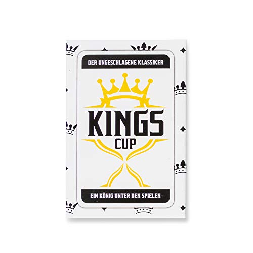 Kings Cup Party Drinking Game: el Juego Original de Beber en la edición 2.0 del Juego de Cartas con expansión de 52 Cartas VERSIÓN Alemana