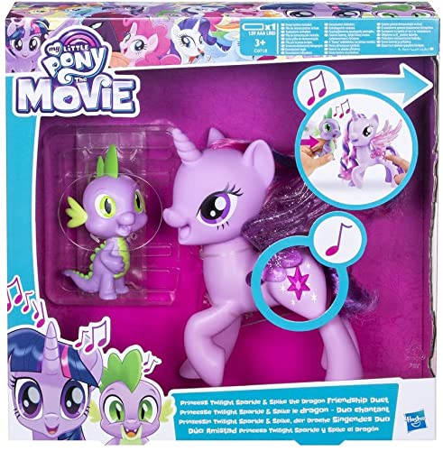 Kit de 3 juegos en 1 acuistado + 2 regalos de Hasbro Original My Little Pony - Twilight & Spike Cantanti, Viola. Más Mikado Original y Cartas de Poker