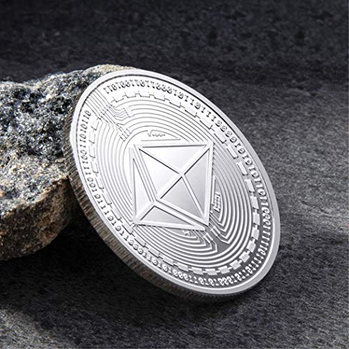 Kocreat Ethereum ETH Ether Moneda-Moneda Conmemorativa Virtual Bitcoin Wall Street Lucky Decision Moneda Hobo Moneda Recuerdo Moneda Replica Replica Colección Oro