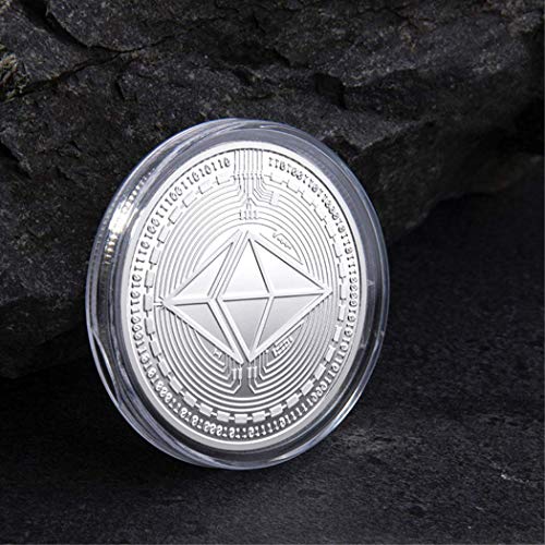 Kocreat Ethereum ETH Ether Moneda-Moneda Conmemorativa Virtual Bitcoin Wall Street Lucky Decision Moneda Hobo Moneda Recuerdo Moneda Replica Replica Colección Oro