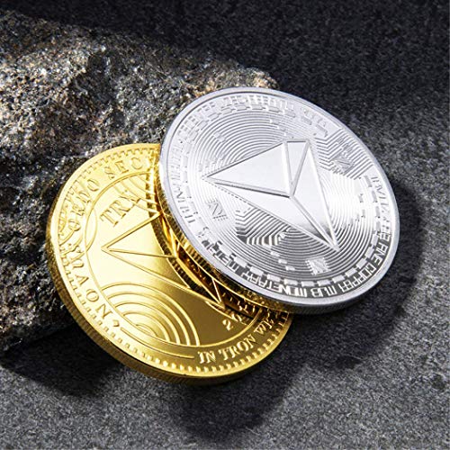 Kocreat TRON TRX Moneda-Moneda Conmemorativa Virtual Bitcoin Wall Street Lucky Decision Moneda Hobo Moneda Recuerdo Moneda Replica Replica Colección Oro