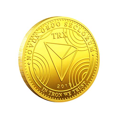 Kocreat TRON TRX Moneda-Moneda Conmemorativa Virtual Bitcoin Wall Street Lucky Decision Moneda Hobo Moneda Recuerdo Moneda Replica Replica Colección Oro