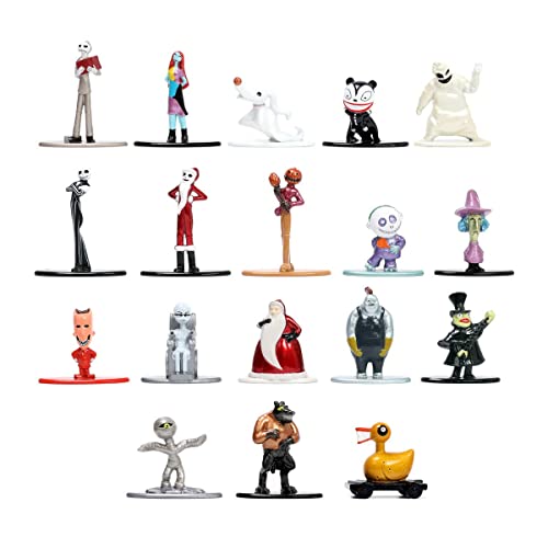 Kooky Nightmare Before Christmas Jack Pack Figures Bundled with Plush Pop Character Blind Bag + 18 Halloweentown Mini Nano Fig Skellington / Sally / Zero / Oogie Boogie / Mayor & More 2 Items