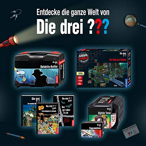 KOSMOS- Die DREI Peilsender Juego de Detectives para niños, Color Blanco (632151)