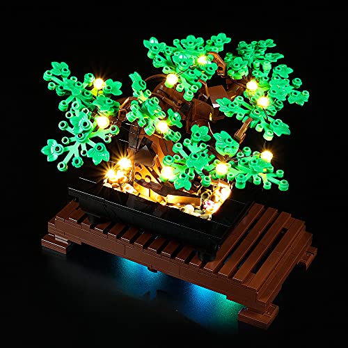 Kyglaring Kit de iluminación LED para Lego Bonsai Tree 10281 Kit de construcción - Juego de Luces LED Compatible con Lego 10281 - No Incluye el Modelo (versión clásica)