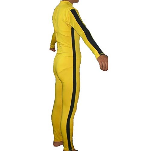 La Novia Disfraz para adultos de Bruce Lee juego de la muerte Body Suit Beatrix Kiddo matar Fancy Dress, amarillo