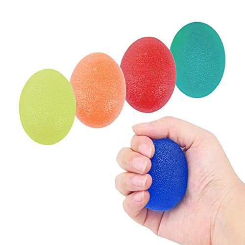 Lahviuu Anti Estrés Bolas,5 Piezas Bolas Antiestrés Pelota Rehabilitacion Mano Fortalecedor de Mano Pelota Entrenamiento Dedos,Stress Relief Bola en Adulto Niño