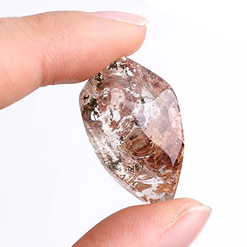 LANGGUSHI Xa216 1 PC Mini Hermosas Piedras de Fantasma Natural Crystal Fantasma Freeform Freeform Bricolaje Colección Colección Espécimen curativo Encanto Regalo Piedra Funcional