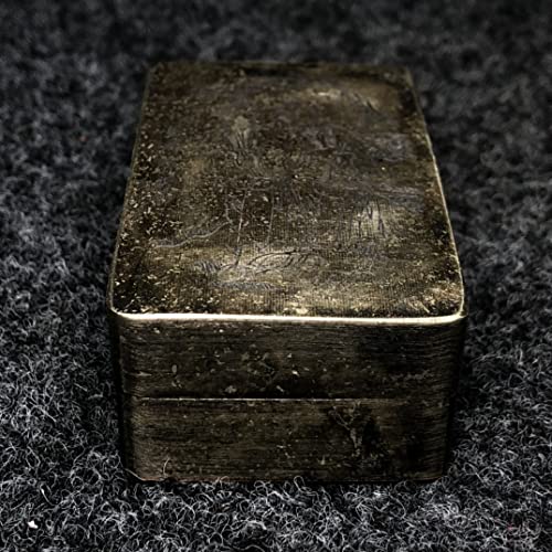 LAOJUNLU Caja de bronce de bronce antiguo colección de obras maestras de estilo tradicional chino solitario estilo C41