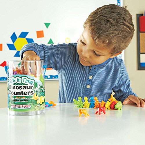 Learning Resources- Figuras de Dinosaurios, Color (LER4481)