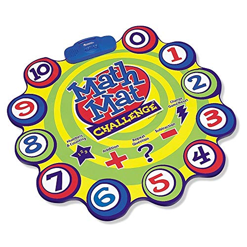 Learning Resources- Juego de sumas y restas Math Mat Challenge, Color (LER0047)