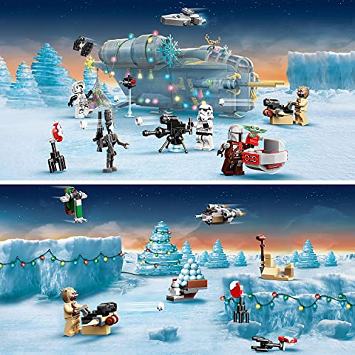 LEGO 75307 Star Wars, Calendario de Adviento de 2021, Set de Construcción para Niños, The Mandalorian para Niños de 6 Años